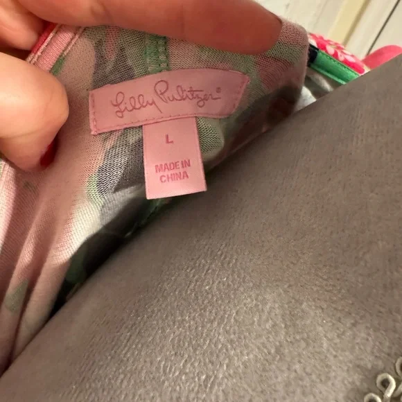 Lilly Pulitzer Whinnie “A Thing Called Love” One Shoulder Dress sz. LG